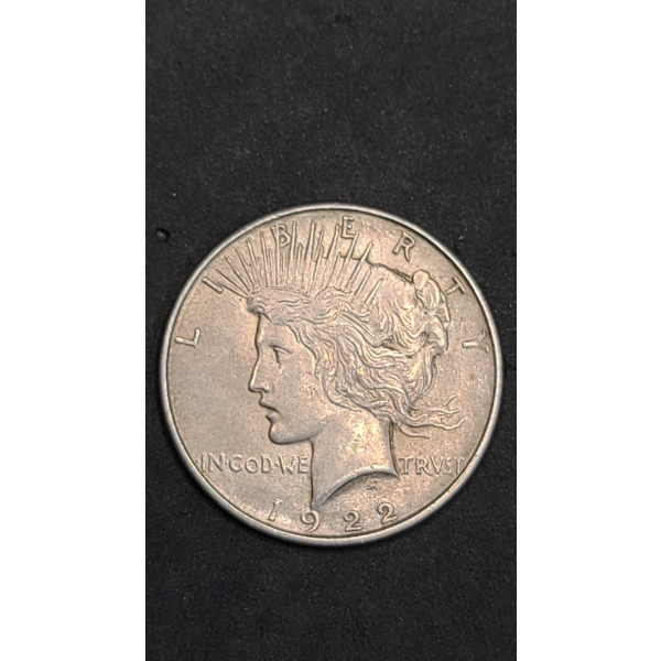 1922 90% Silver Peace Dollar