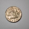 Image 2 : United States 1960 Franklin 90% Silver Half Dollar 