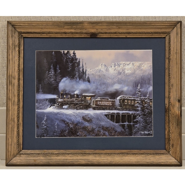 "Rio Grande Southern" by Ted Blaylock Framed Print - 24x20