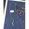 Image 2 : 3 Sets of Earrings - Turkish Made Necklace - Bracelet & Earring/Necklace Set (Diamond Shaped Colored
