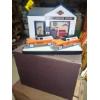 Image 5 : Vintage All Metal Harley Davidson Service Station / Garage & 2 Die Cast Cars In Original Box