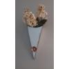 Image 1 : 3 Pc Group - 2 Leaded Stained Glass Custom Sconces With Florals & Floral Vase As shown