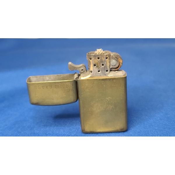 Vintage Solid Brass Zippo Lighter 