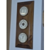 Image 1 : Wall Mount 3 Part Weather Station - Barometer - Working