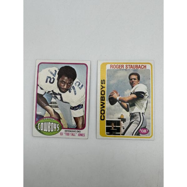 Lot of (2) Dallas Cowboys Trading Cards