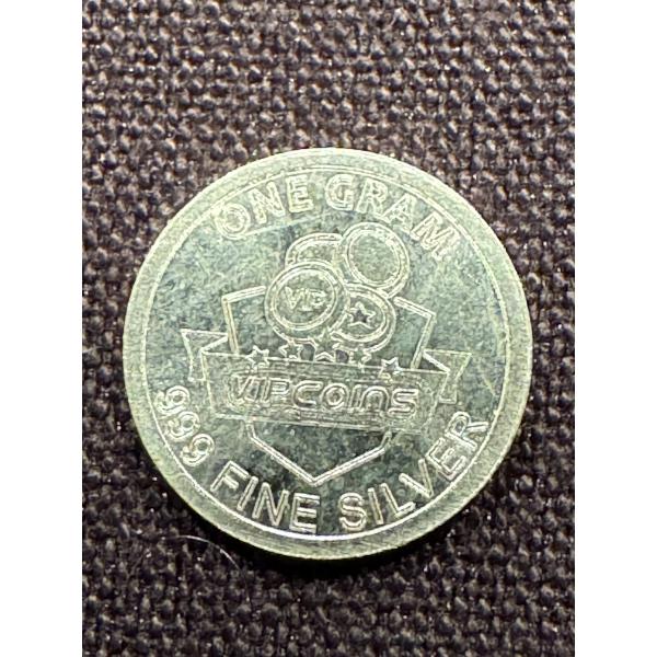 VIP Coins 1 Gram .999 Fine Silver Round - Limited Edition