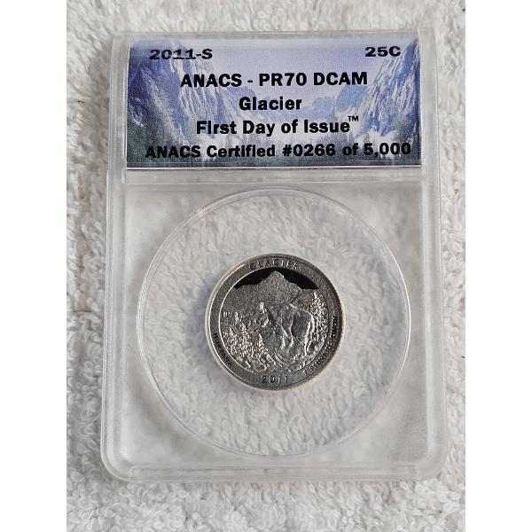 ANACS PR70 DCAM 2011-S Glacier Quarter - AFV $.25