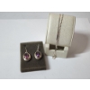 Image 1 : Sterling Silver Purple Iridescent-Style Stones Earrings and Two Bracelets TW: 14.0g