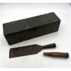Image 2 : Antique 9" by 3" Timber Framing Chisel with Removable Handel.  