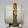 Image 2 : Vintage Gold-Tone Sterling Silver Mesh Link 8" Bracelet - Total Weight: 21.7g