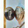Image 2 : Gold-Filled Pocket Watch -Engraved Back & Photo, Adjustable Chain - Gorgeous Piece