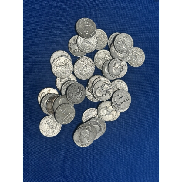 Assorted 90% Silver Quarters - $10 Face Value