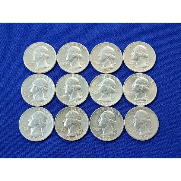 $3.00 Face Value of Assorted U.S. 90% Silver Quarters