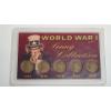 Image 1 : World War I Penny Collection In Display - 1914, 1915, 1916, 1917, 1918
