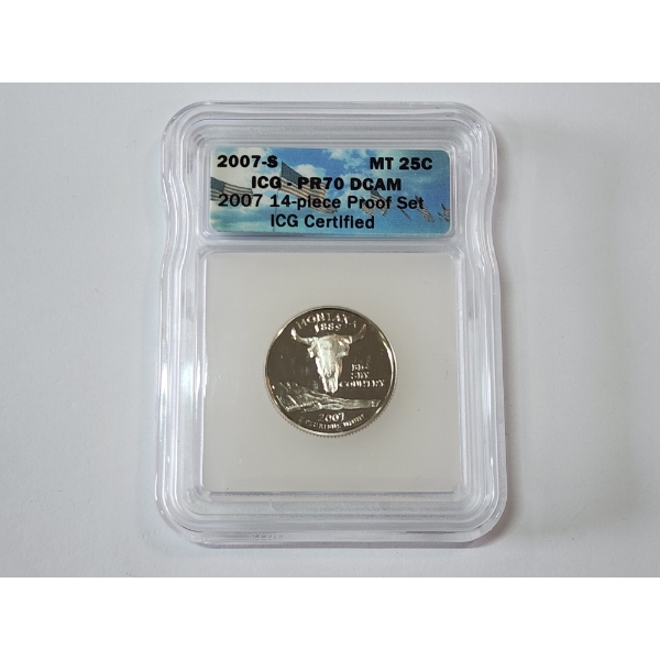 2007-S ICG PR 70 DCAM Montana State Quarter 