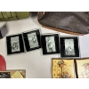 Image 4 : Four Small Frame - 2 Purses (1 Rosetti) - Pictures with Children & Birdhouses