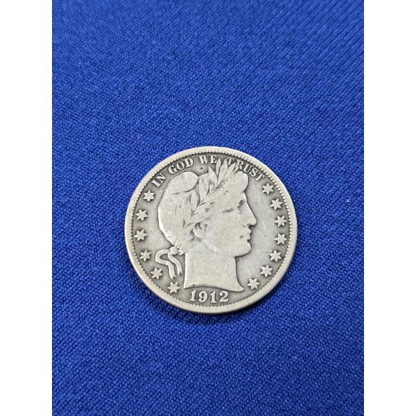1912 Silver Barber Half Dollar