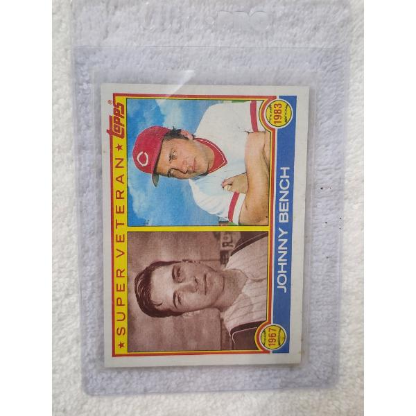 1983 Topps Super Vet Johnny Bench Baseball Trading Card