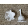 Image 2 : PICKUP IN CANTON - Vintage Milk Glass Dish And Bell In Beautiful Condition 