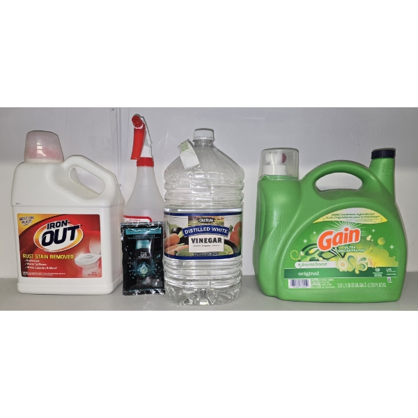 Assorted Laundry Cleaning Supplies