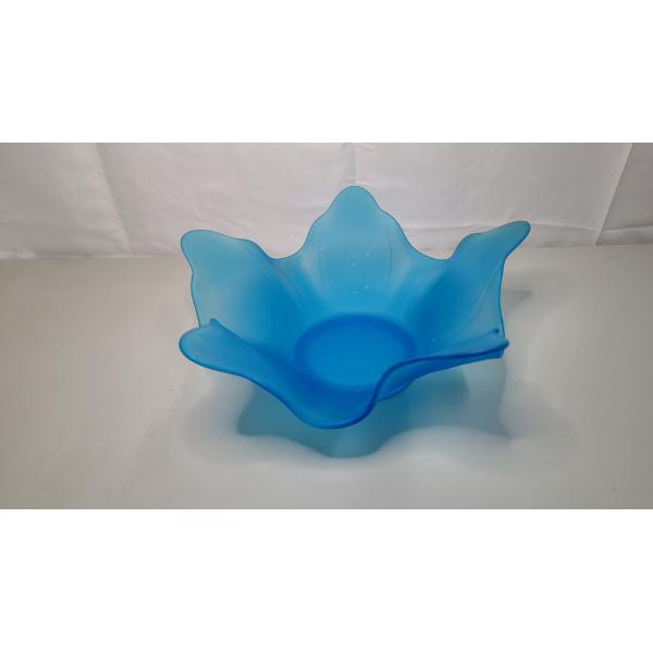 Vintage Westmoreland Blue Glass Lotus Bowl
