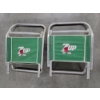 Image 3 : Vintage Matching Pair Of Low Profile 24''x20''x26'' 7-Up Aluminum Beach Chairs