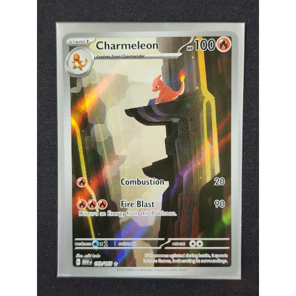 Charmeleon 169/165 Holo Rare Pokemon Trading Card 