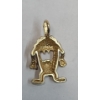 Image 4 : 14K Yellow Gold Tasmanian Devil Charm Pendant & 14K Yellow Gold Ruby Pendant - Total Weight: 2.6g