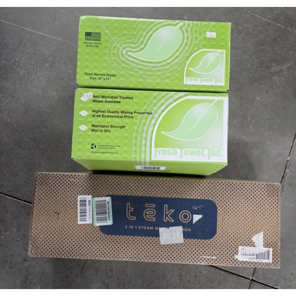 Brand New Teko Steam Mop & Two Boxes Of Reusable Wipes