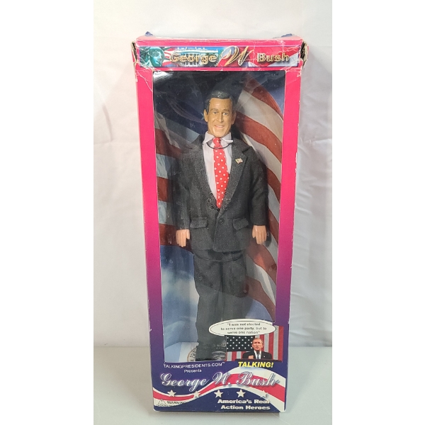  Collectible 12" Talking Presidents George W. Bush Action Figure In Original Packaging