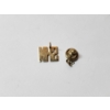 Image 2 : 14K Yellow Gold "SHM" Pin - Pin Weight: 2.4g