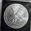 Image 4 : 2023 American Eagle 1 Oz 999 Fine Silver Round in Bradford Exchange Slabbed Authenticated BU