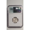 Image 3 : NGC 1939 (C) Brilliant Uncirculated India 1/4 Rupee 50% Silver Coin - ASW: 0.1874oz