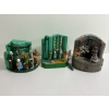 Image 1 : Wizard of Oz Collectible Figures - Middle One lights up and Wizard pops out - First does not work