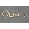 Image 1 : Assorted Non Matching 14K Gold Earrings - Total Weight: 2.4g
