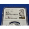 Image 2 : 2021-S Morgan Silver Dollar - .999 Silver! - FDI - Signed by Mercanti - Graded by NGC MS 70