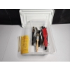 Lot of Wire Brushes, Cleaning Brushes, Dill's Pipe Cigar Cleaners - Container Included