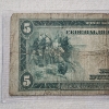 Image 5 : Series 1914 United States $5 Federal Reserve Note - Cleveland District 4-D "Horse Blanket"