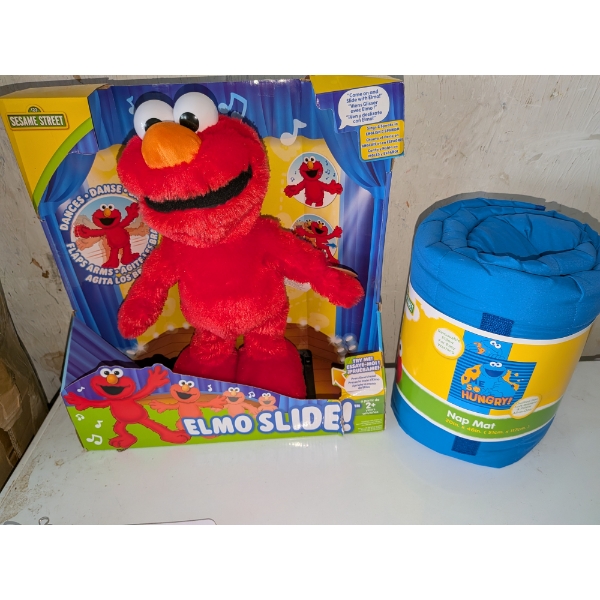 Brand New Elmo Slide And New Cookie Monster Nap Mat