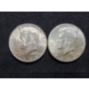 Image 2 : Two 90% Silver Kennedy Half Dollars - $1 Face Value