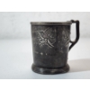 Image 1 : Vintage Silverplated Small Cup With Bird Engravings TW: 106.6g