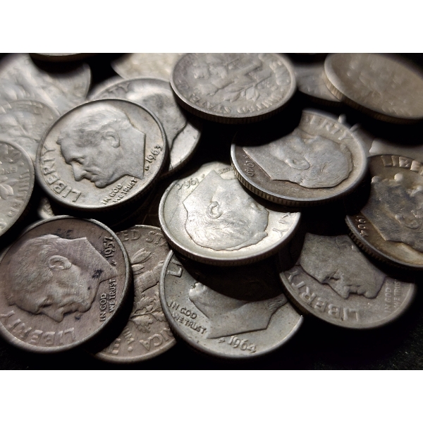 $3.40 Face Value in 90% Silver Dimes 