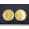 Image 2 : 2 - United States Liberty 1886 Commemorative Proof Coins - 24K Gold Layered w/ Swarovski Crystal