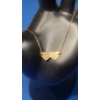 Image 1 : 10K Gold Double Hearts Bracelet - Weight: 1.3g