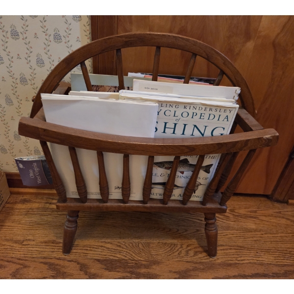 PICKUP IN CANTON - Solid Wood 20''x22'' Magazine Rack