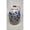 Image 1 : Vintage Rowe Pottery Works Glazed Floral 12" Stoneware Crock Jug