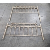 Image 1 : Like New! Gorgeous Queen Size Antique Finished Metal 61'' Wide & 54'' Tall Headboard And 61'' Wide &