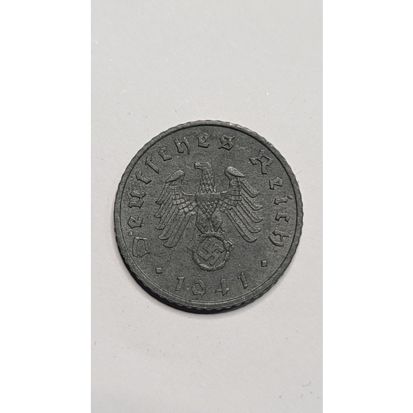 1941 5 Reichpfennig German Coin