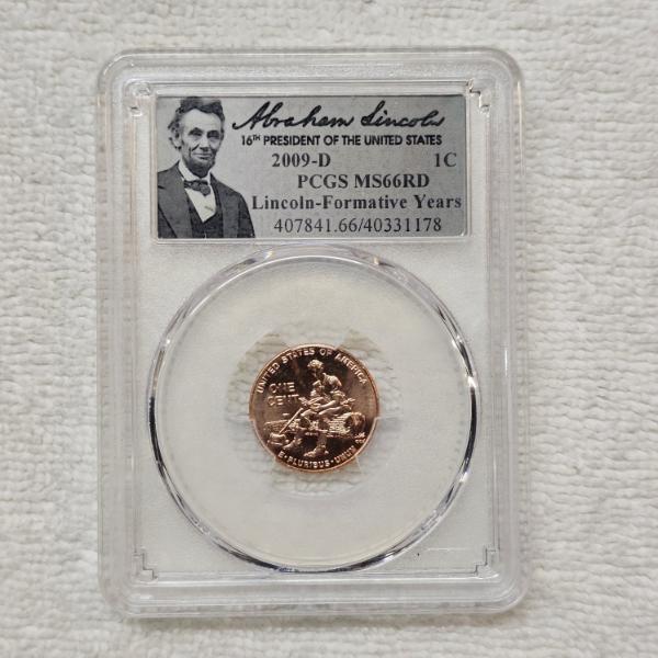 2009-D Lincoln Cent (MS66RD) from the "Formative Years" Bicentennial series