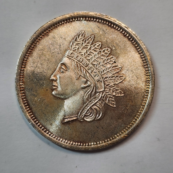 Indian Head Design One Troy Ounce .999 Fine Silver Round 